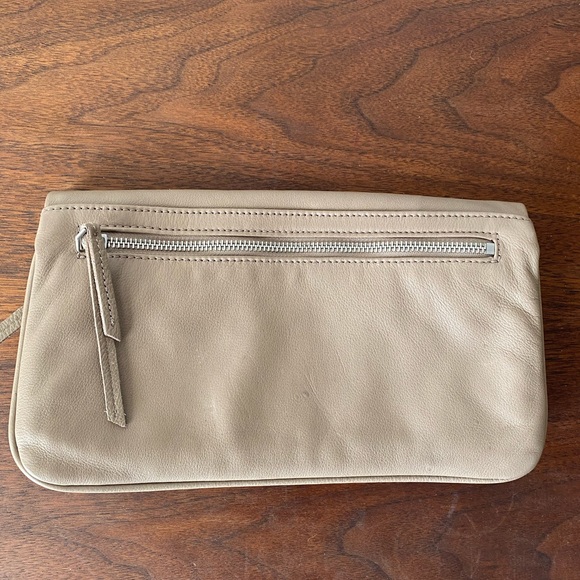 Liebeskind Leather Clutch in Taupe - Picture 3 of 4